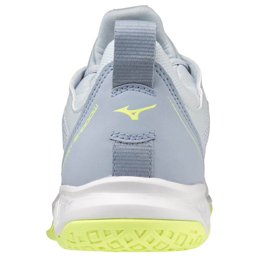 Mizuno Ghost Shadow Squashsko (Dame, Heather/Troposphere/Neo Lime)