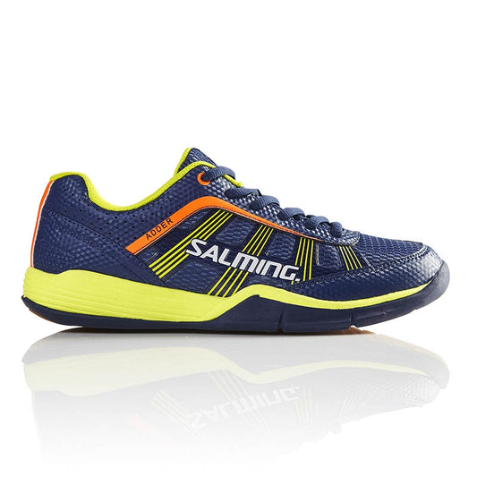 Salming Adder Junior Squashsko (Blue-Yellow)