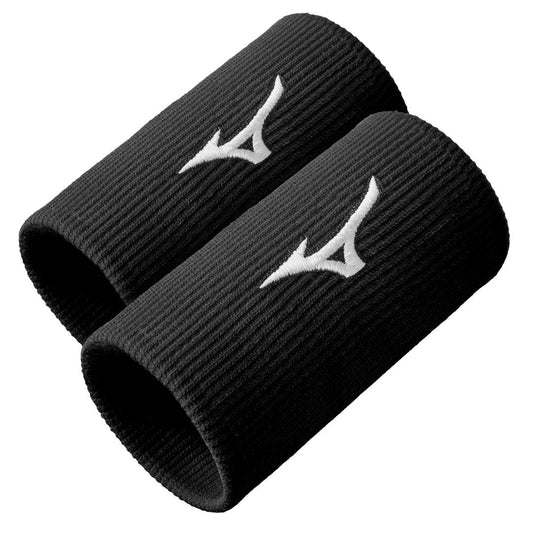 Mizuno Svedbånd Lange (2-Pak, Sort) padellife