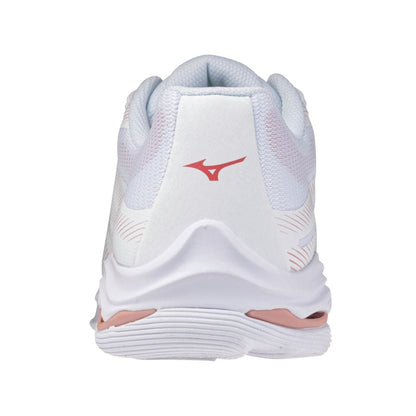 Mizuno Wave Lightning Pro (W) (White/Rose Elegance/Lava Falls)
